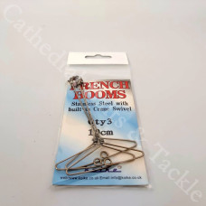 10cm French Booms Stainless Steel  - with Built in Crane Swivel 